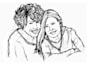 create a hand drawn portrait from photo reference